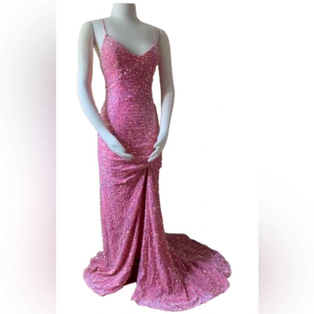 Wear Your Love Pink Long Formal Prom Pageant Evening Wedding Gown Gala Dress